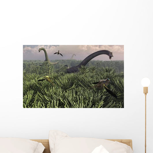 Diplodocus Dinosaurs Sauropod Family Wall Decal