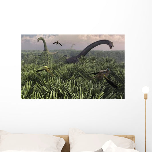 Diplodocus Dinosaurs Sauropod Family Wall Decal