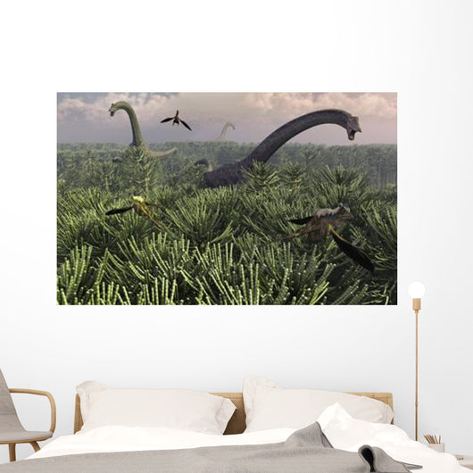 Diplodocus Dinosaurs Sauropod Family Wall Decal