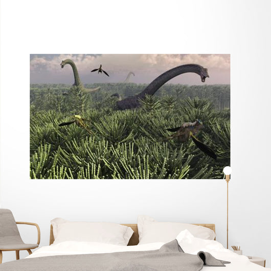 Diplodocus Dinosaurs Sauropod Family Wall Decal