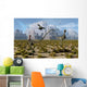 Pair Compsognathus Dinosaurs Startled Wall Decal