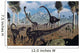 Two Allosaurus Predators Plan Wall Decal