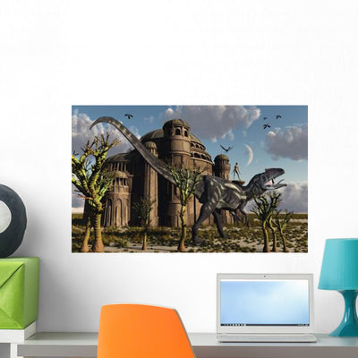 Artist's Concept Reptoid Race Wall Decal Design 2 shown on a wall