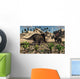 Pair Torosaurus Dinosaurs Fight Wall Decal Design 2
