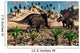 Pair Torosaurus Dinosaurs Fight Wall Decal Design 2