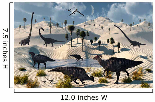 Dinosaurs Gather Life Saving Wall Decal