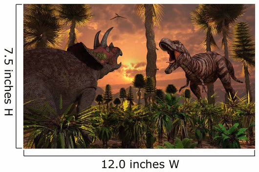 Tyrannosaurus Rex and Triceratops Wall Decal