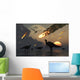 Hadrosaurs Graze Peacefully as Wall Decal