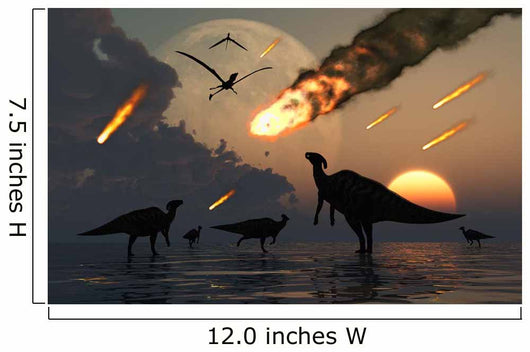 Hadrosaurs Graze Peacefully as Wall Decal