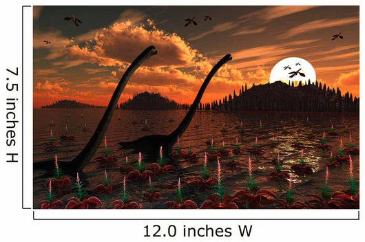 Omeisaurus Dinosaurs Roam Freely Wall Decal