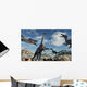 Lone Camarasaurus Dinosaur Is Wall Decal