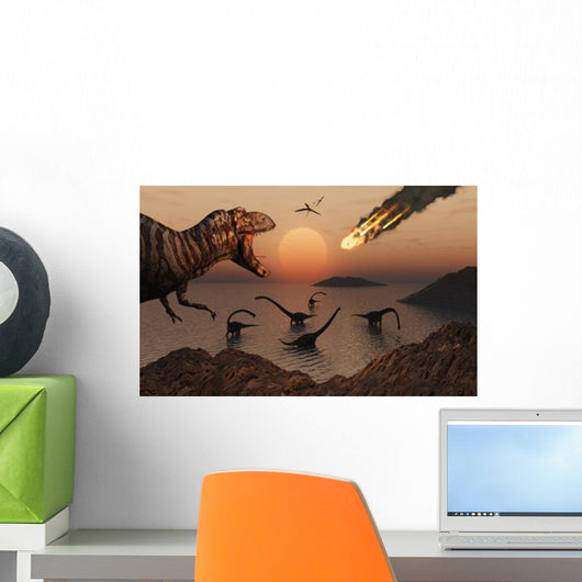 Mighty T Rex Roars Wall Decal Design 2