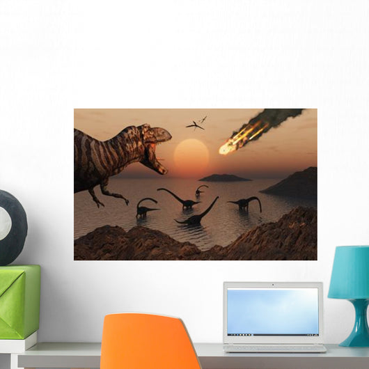 Mighty T Rex Roars Wall Decal Design 2