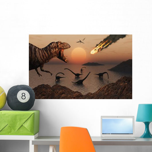 Mighty T Rex Roars Wall Decal Design 2