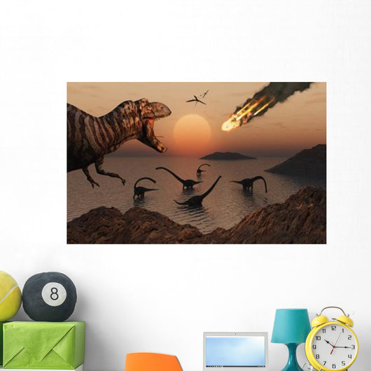 Mighty T Rex Roars Wall Decal Design 2