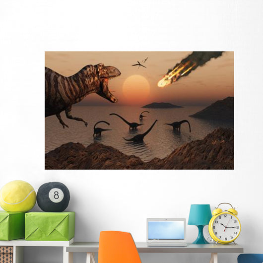 Mighty T Rex Roars Wall Decal Design 2