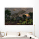 Prehistoric Dinosaurs Roam Freely Wall Decal