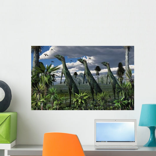 Group Lesothosaurus Dinosaurs Lookout Wall Decal