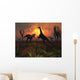 T Rex Confronts Group Wall Decal