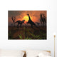 T Rex Confronts Group Wall Decal