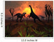 T Rex Confronts Group Wall Decal
