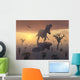T Rex and Dilapidated Wall Decal