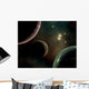 Alien Worlds Orbit Different Wall Decal