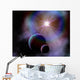Binary Worlds Orbiting Each Wall Decal