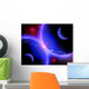 Red Stars and Blue Wall Decal