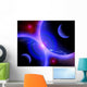 Red Stars and Blue Wall Decal