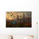 Astronaut Is Greeted Swarm Wall Decal