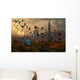 Astronaut Is Greeted Swarm Wall Decal