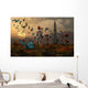 Astronaut Is Greeted Swarm Wall Decal