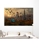 Astronaut Is Greeted Swarm Wall Decal