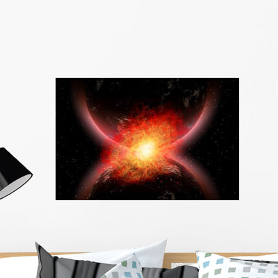 Artist's Concept Illustrating Point Wall Decal Design 2 shown on a wall
