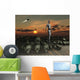 Android Walks amongst Pile Wall Decal