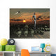 Android Walks amongst Pile Wall Decal
