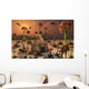 Alien Landscape Where Plants Wall Decal