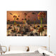 Alien Landscape Where Plants Wall Decal
