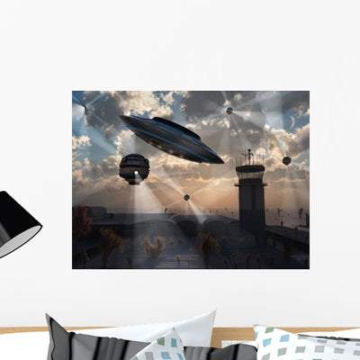 Artist's Concept Stealth Technology Wall Decal shown on a wall