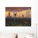 Androids Explore Alien Planet Wall Decal