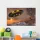 F-22 Raptors Chase Ufo Wall Decal