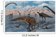 Omeisaurus and Parasaurolphus Dinosaurs Wall Decal Design 2