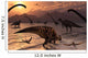 Omeisaurus and Parasaurolphus Dinosaurs Wall Decal Design 1