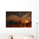 Futuristic Outpost Moon Distant Wall Decal