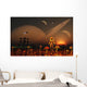 Futuristic Outpost Moon Distant Wall Decal