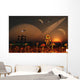 Futuristic Outpost Moon Distant Wall Decal