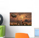 Futuristic Military Outpost Moon Wall Decal