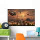 Futuristic Military Outpost Moon Wall Decal