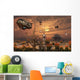 Futuristic Military Outpost Moon Wall Decal